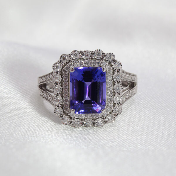 "Canterbury Bells" Tanzanite Ring - Image 3