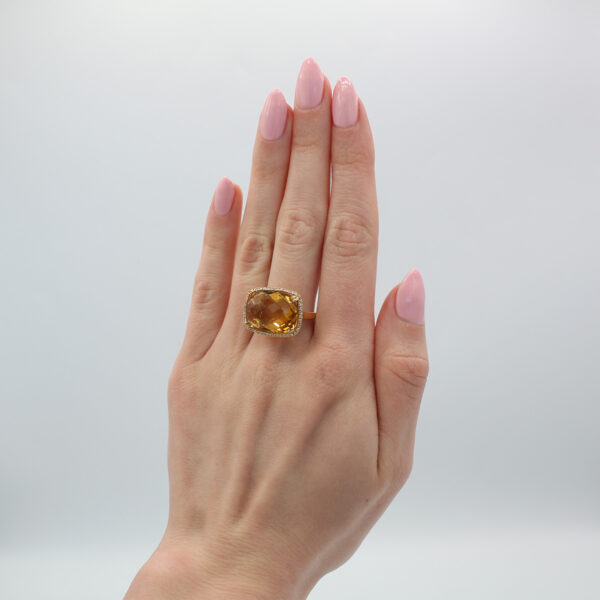 "Sunlight Splendor" Citrine Ring - Image 4
