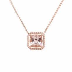 "Peachy" Morganite Pendant