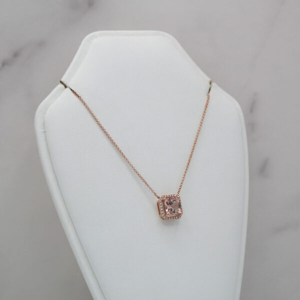 "Peachy" Morganite Pendant - Image 3