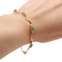 "Precious Green" Emerald Bracelet