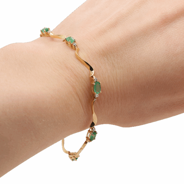 "Precious Green" Emerald Bracelet