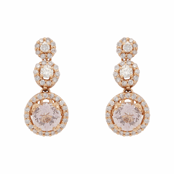 "Pretty Pink" Morganite Earrings