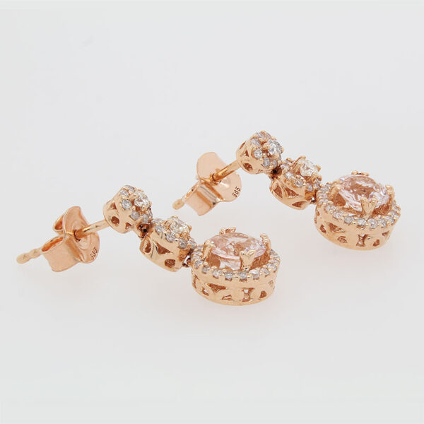 "Pretty Pink" Morganite Earrings - Image 2