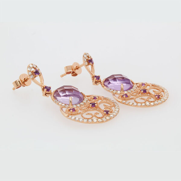 "Purple Paradise" Amethyst Earrings - Image 2