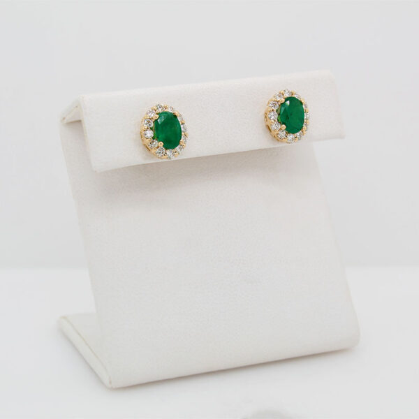 "Evergreen" Emerald Earrings - Image 3