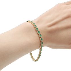 "Garland" Emerald Bracelet