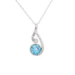 "Glacier" Blue Topaz Pendant