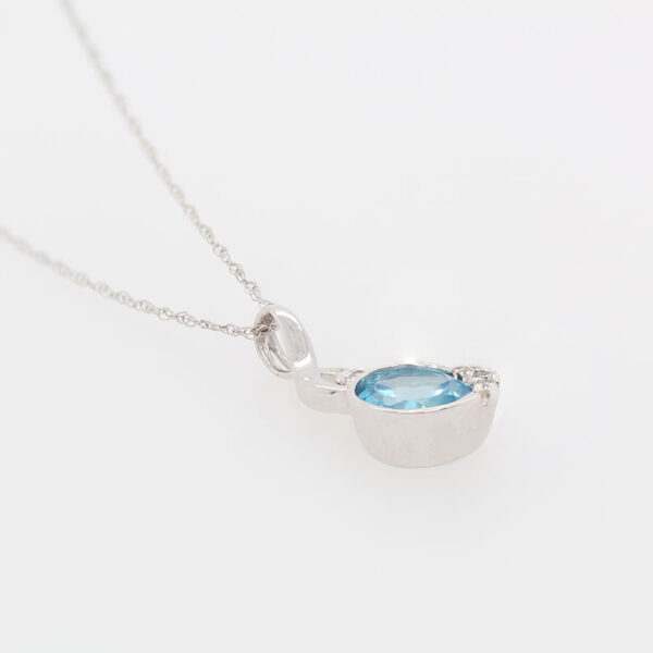 "Glacier" Blue Topaz Pendant - Image 2