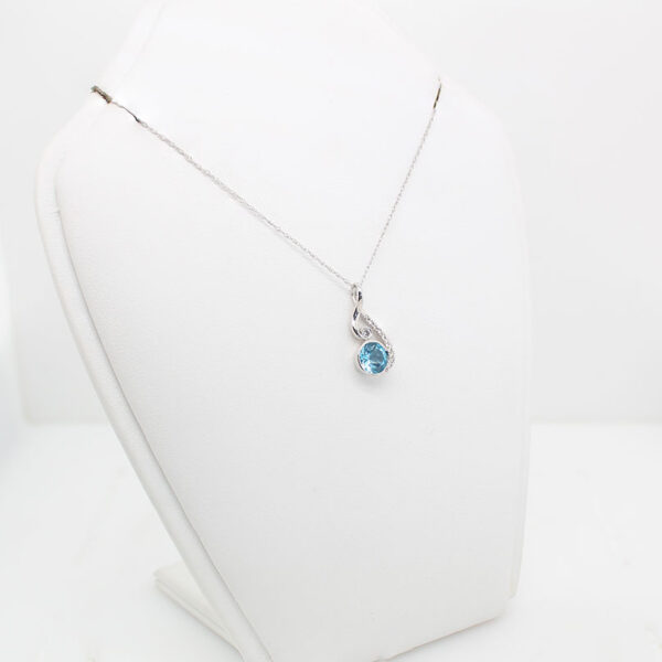 "Glacier" Blue Topaz Pendant - Image 3