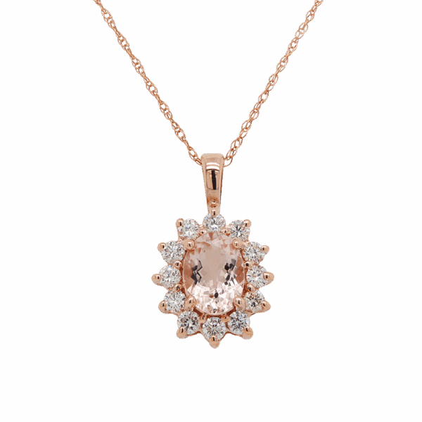 "Salmon" Morganite Pendant