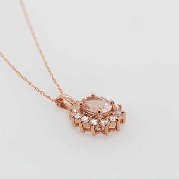 "Salmon" Morganite Pendant - Image 2