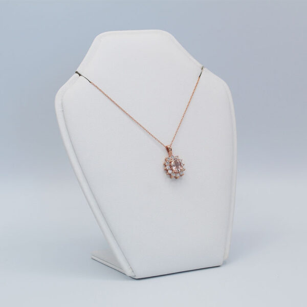 "Salmon" Morganite Pendant - Image 3