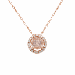 "Blushing Accessory" Morganite Pendant