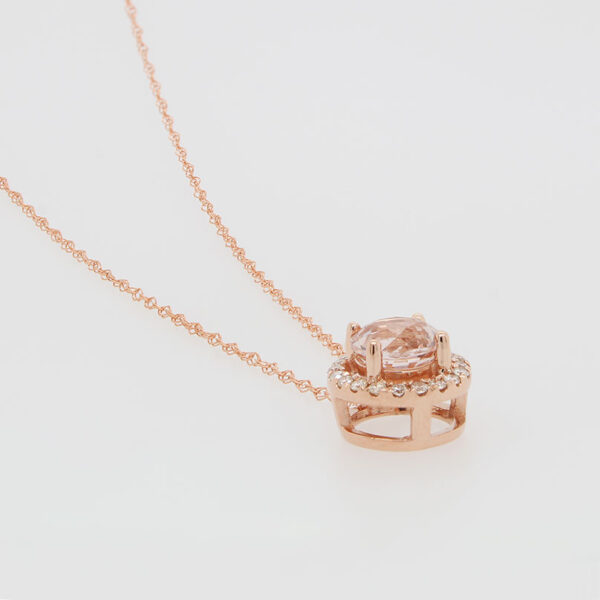 "Blushing Accessory" Morganite Pendant - Image 2