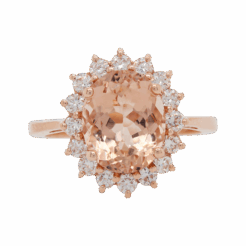 "Rosie" Morganite Ring
