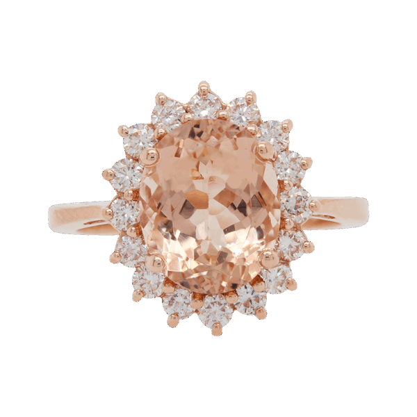 "Rosie" Morganite Ring