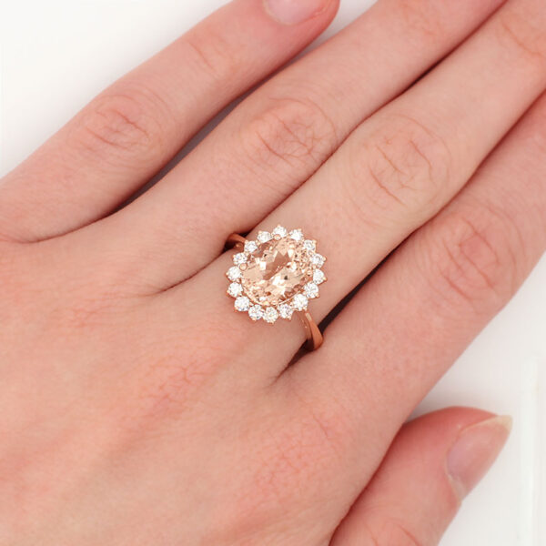 "Rosie" Morganite Ring - Image 4
