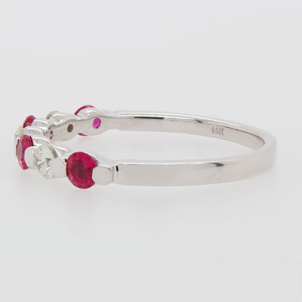 "Rouge" Ruby and Diamond Band - Image 2