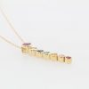 "Colors of the Rainbow" Multicolored Sapphire Pendant - Image 3