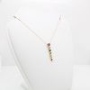 "Colors of the Rainbow" Multicolored Sapphire Pendant - Image 2