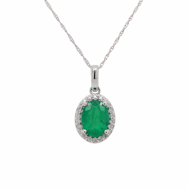 "Fresh Spring" Emerald Pendant
