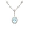 "Shimmer of Blue" Aquamarine Pendant