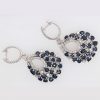 "Midnight Navy" Sapphire Earrings - Image 2