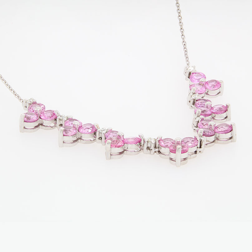 Ruchi New York - Rosalia Necklace in Pink Sapphire