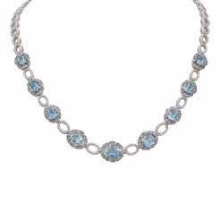 "Glimmer" Aquamarine Necklace