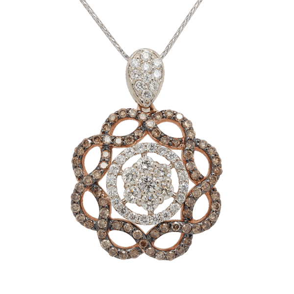 "Floral Sparkle" Diamond Pendant
