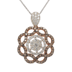 "Floral Sparkle" Diamond Pendant