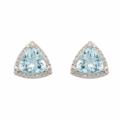 "Arctic Blue" Aquamarine Stud Earrings