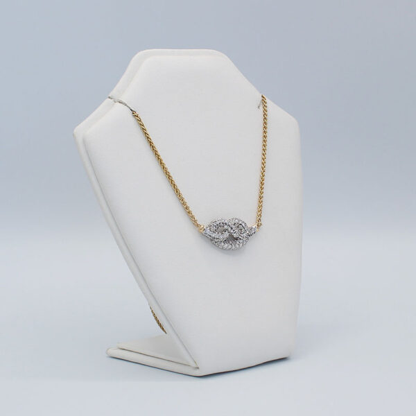 "Overhand Knot" Diamond Pendant - Image 3