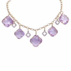 "Purple Clover" Amethyst Necklace