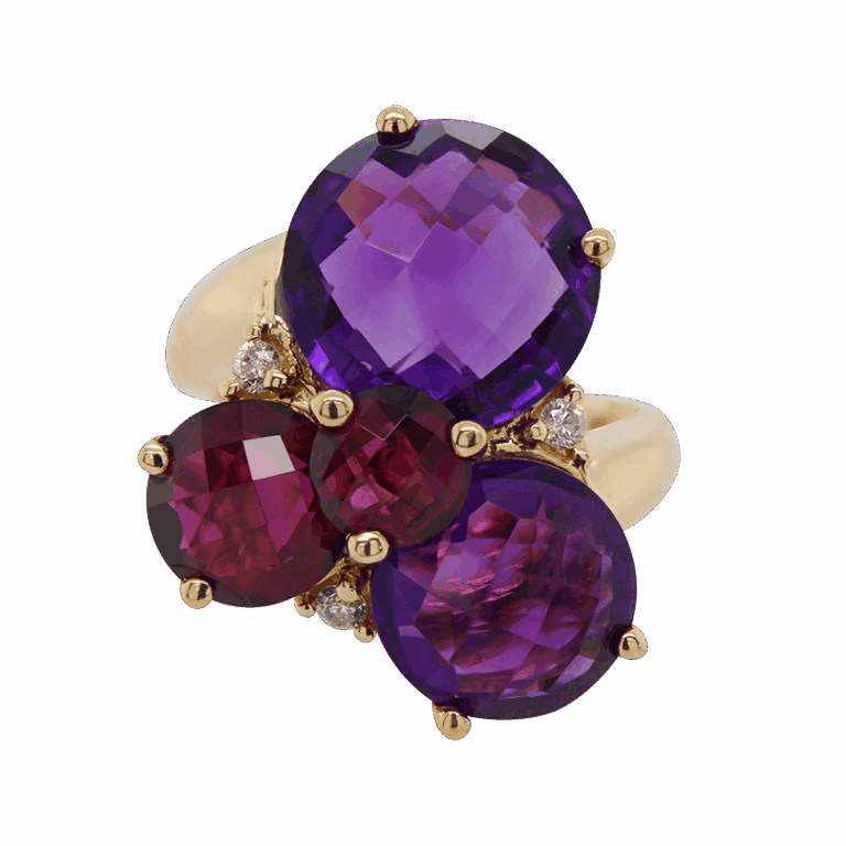 "Concord Grape" Amethyst Ring