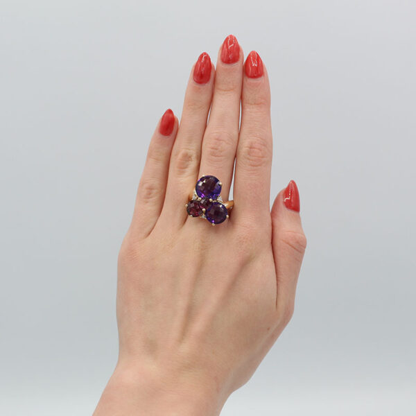 "Concord Grape" Amethyst Ring - Image 3