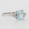"Dainty Design" Aquamarine Ring - Image 2