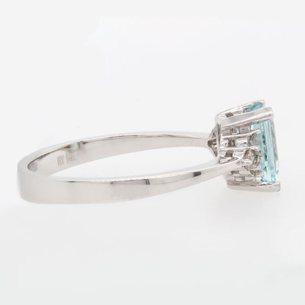 "Dainty Design" Aquamarine Ring - Image 3