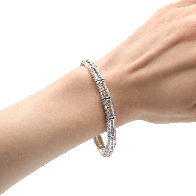 "Color Palette" Multicolored Sapphire Bracelet