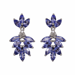 "Delphinium" Tanzanite Earrings