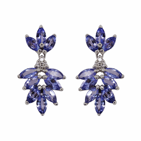 "Delphinium" Tanzanite Earrings