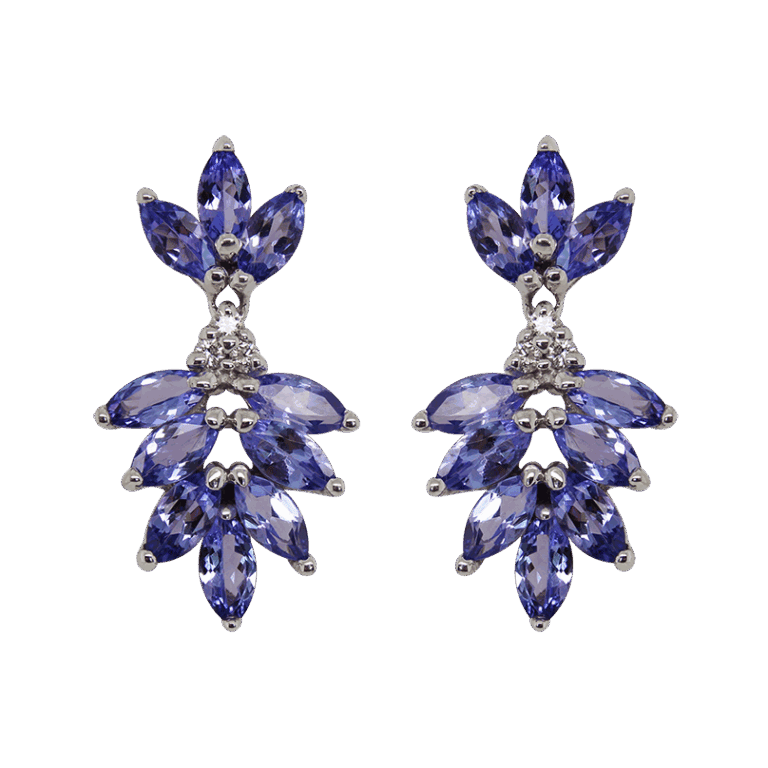 "Delphinium" Tanzanite Earrings