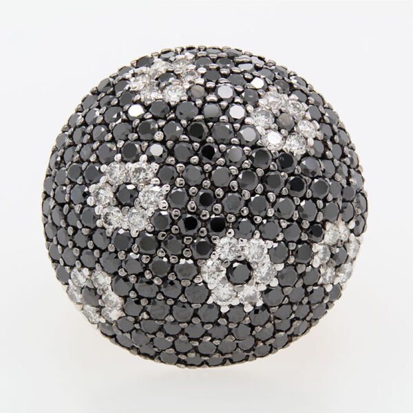 "Flowering Meadow" Black Diamond Ring - Image 2