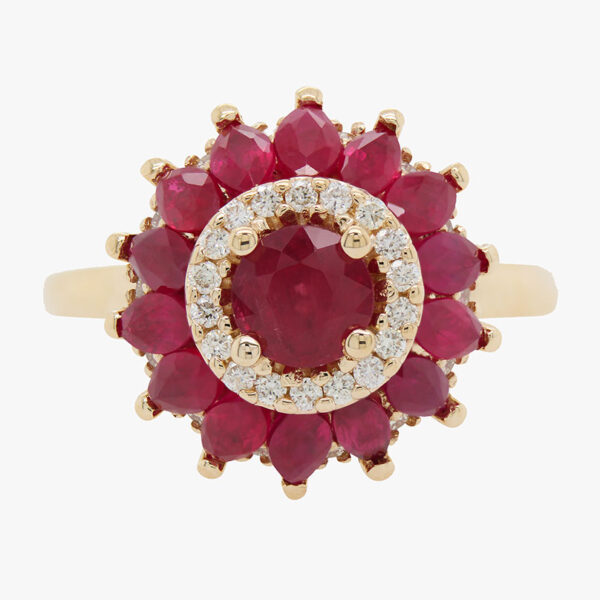"Scarlet Rose" Ruby Ring - Image 2