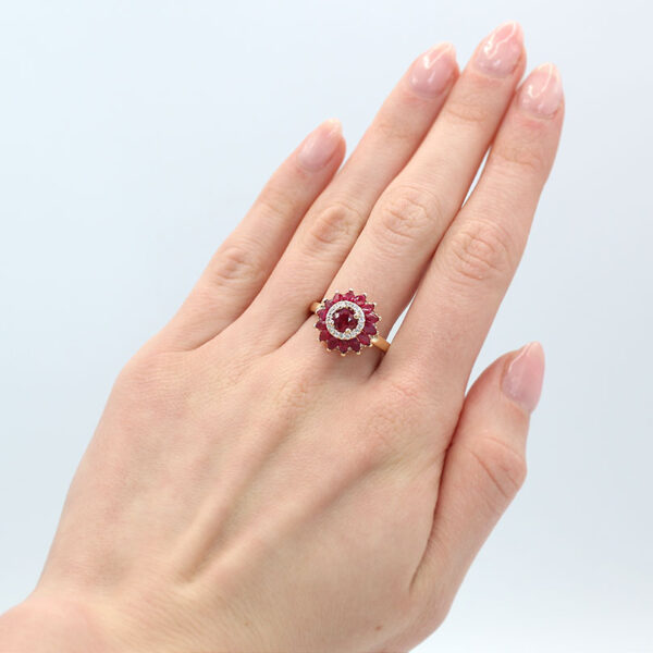 "Scarlet Rose" Ruby Ring - Image 4