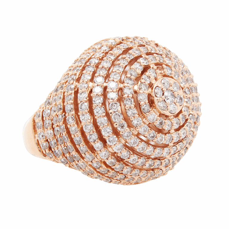 "Rosy Glow" Diamond Ring