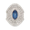 "Midnight Stars" Sapphire and Diamond Ring