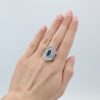 "Midnight Stars" Sapphire and Diamond Ring - Image 4