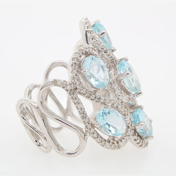 "Frost" Aquamarine Ring - Image 2